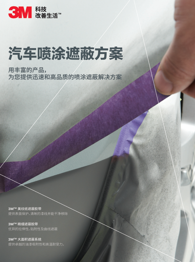 3M汽车喷涂遮蔽方案